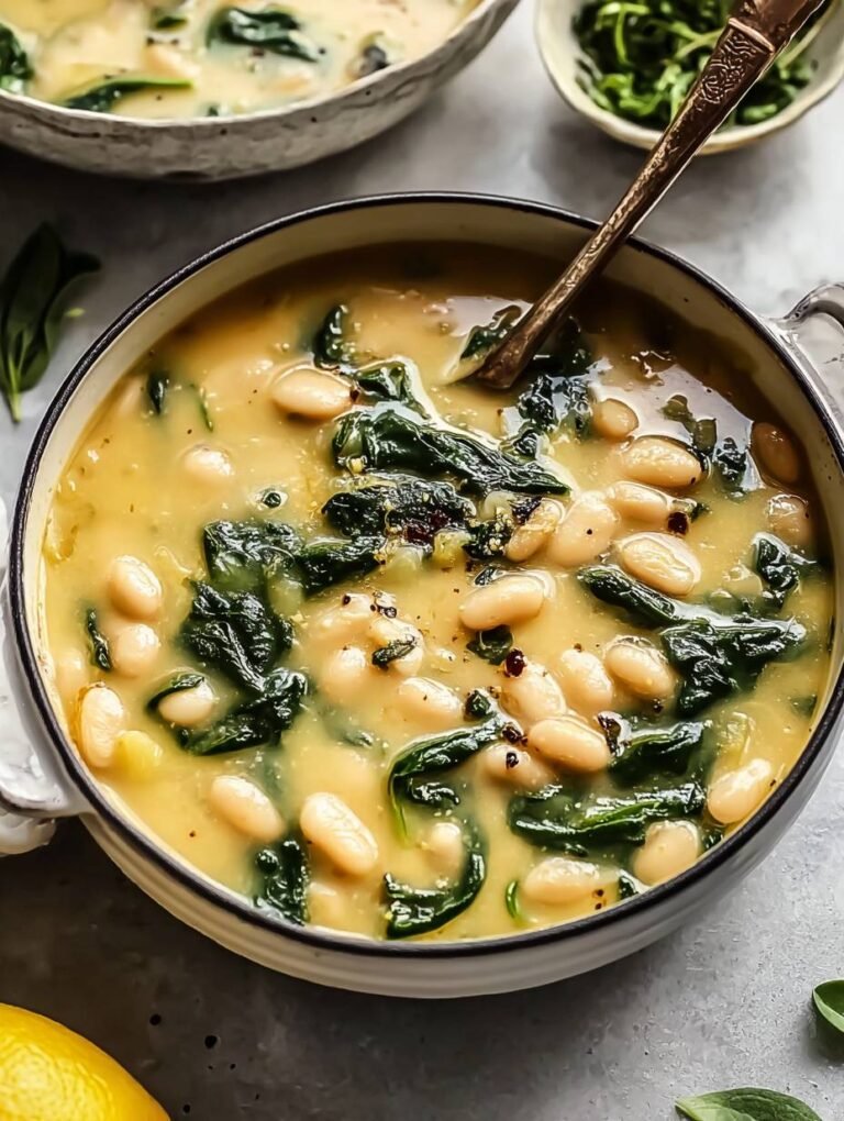 Cremige Bohnen-Spinat-Suppe: Gesund und schnell