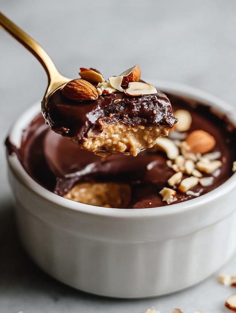 Cremige Schoko-Mandel Overnight Oats – so lecker!