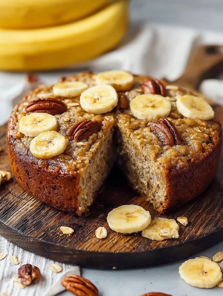 Der saftigste Bananen-Nuss-Haferkuchen