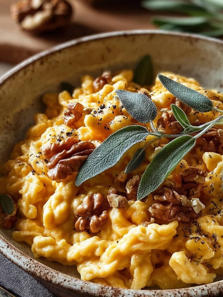 Ein Herbsttraum: Kürbis-Spätzle mit Salbei