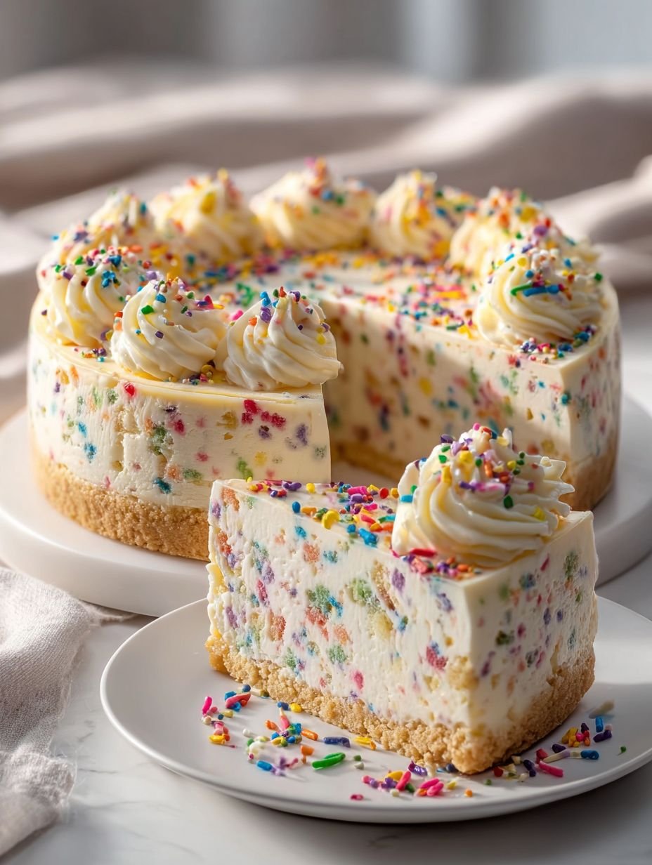 Funfetti Geburtstagskäsekuchen mit Wow-Effekt image 2