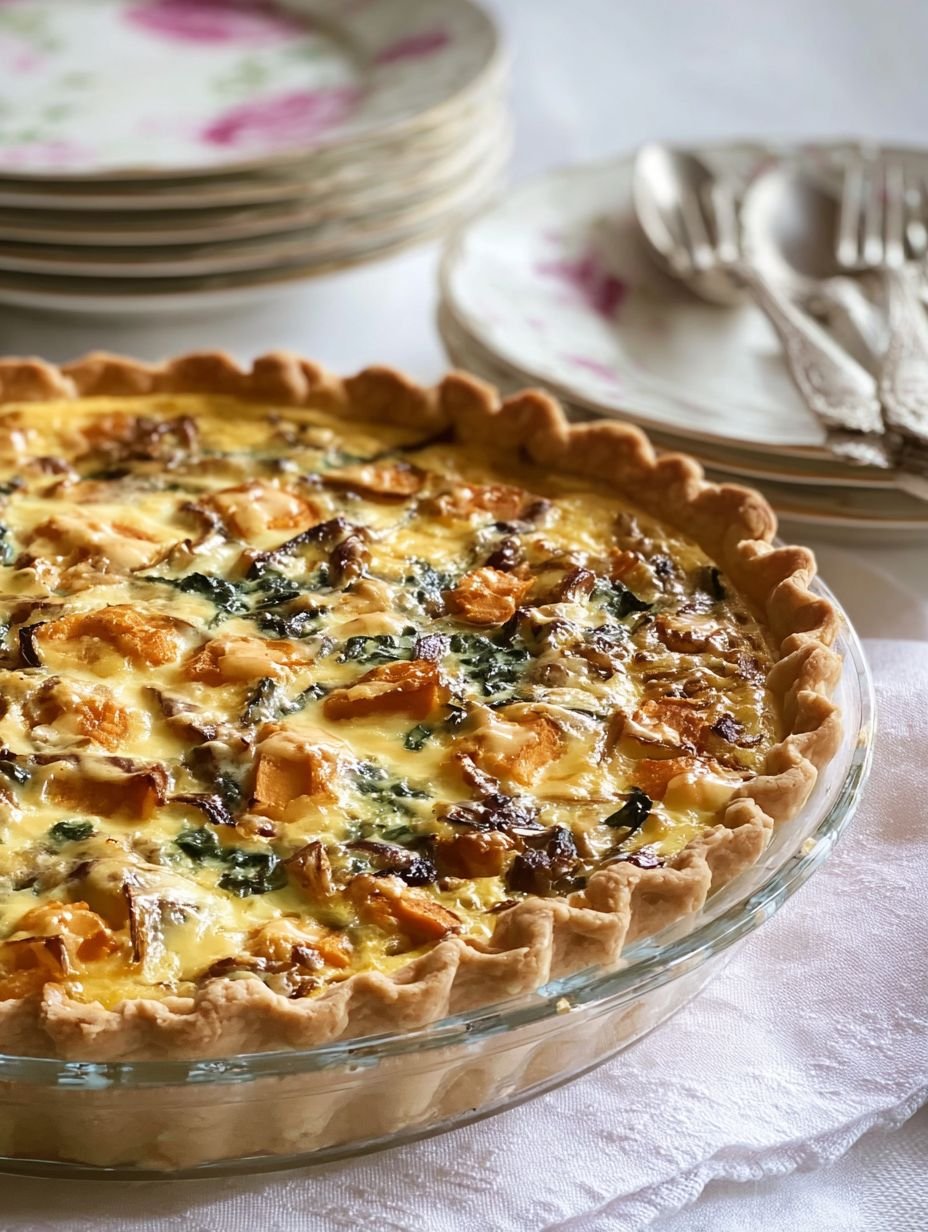 Herzhafte Süßkartoffel-Spinat-Tarte für Genießer image 2