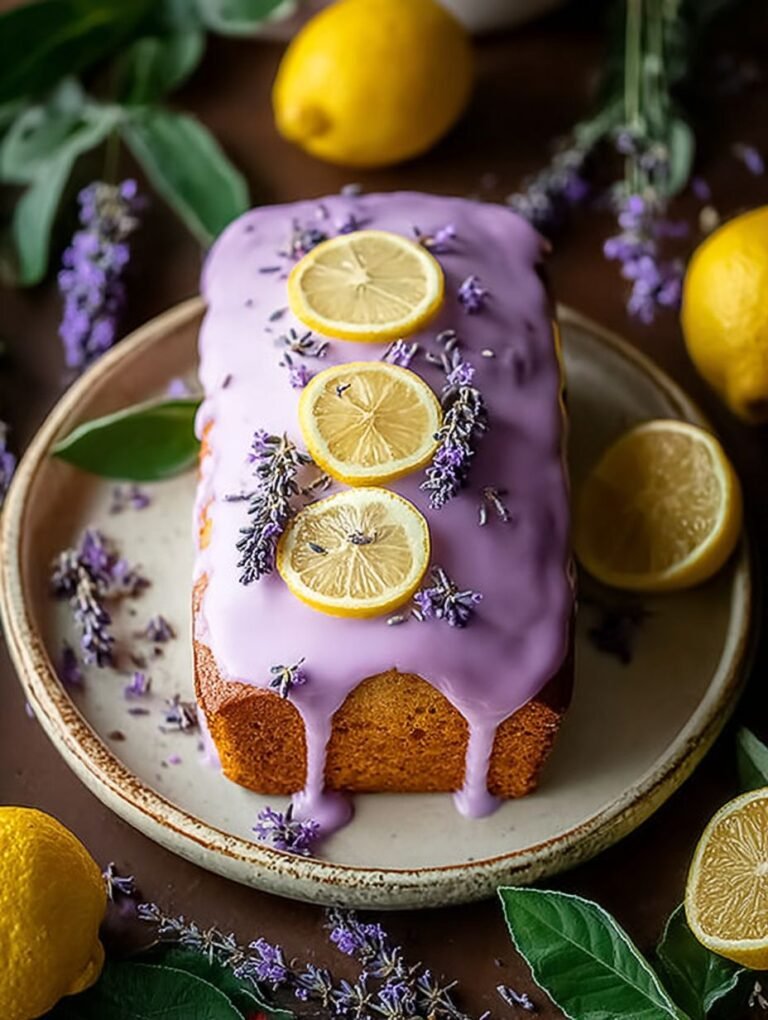 Himmlischer Zitronen-Lavendel-Kuchen zum Verlieben.