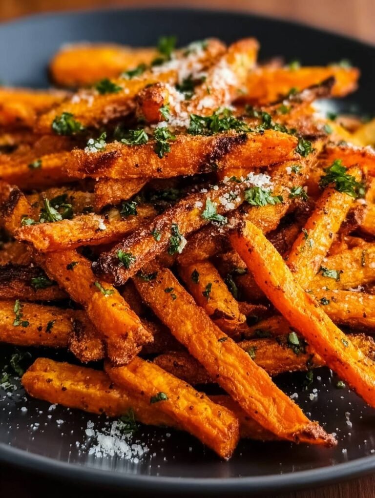 Knusprige Airfryer Möhren: Perfekt mit Parmesan