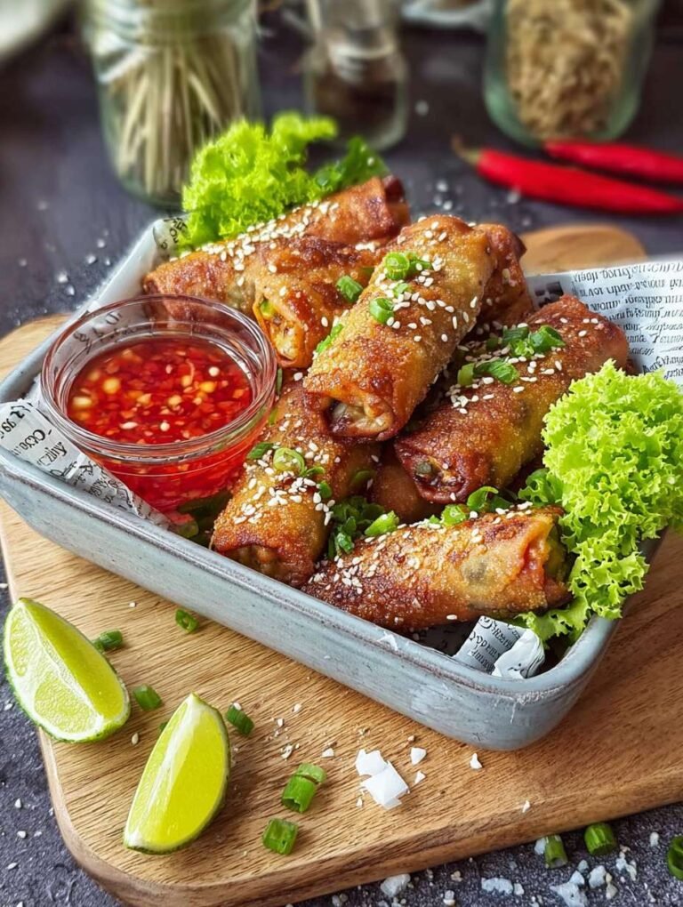 Knusprige Frühlingsrollen aus der Heißluftfritteuse