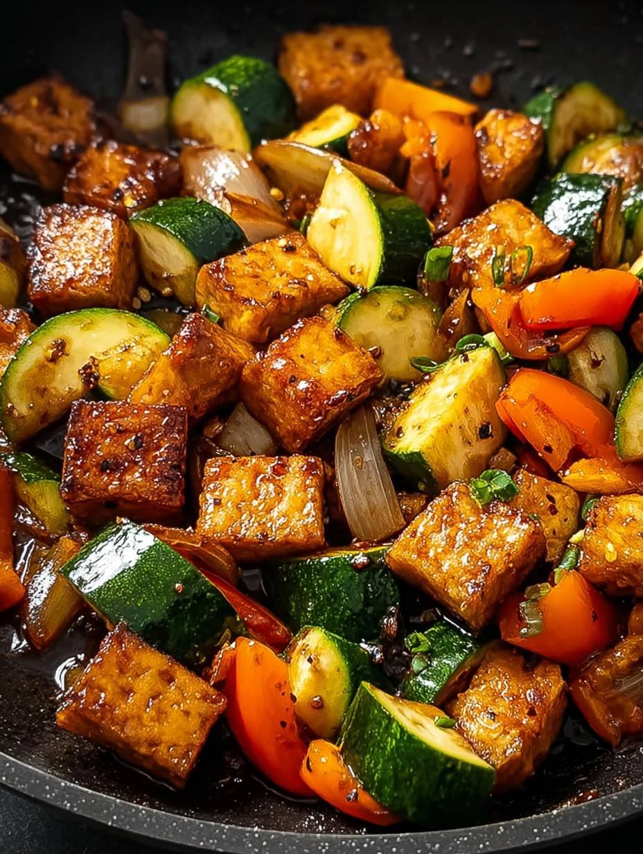 Knuspriger Tofu mit Zucchini – super lecker! image 2