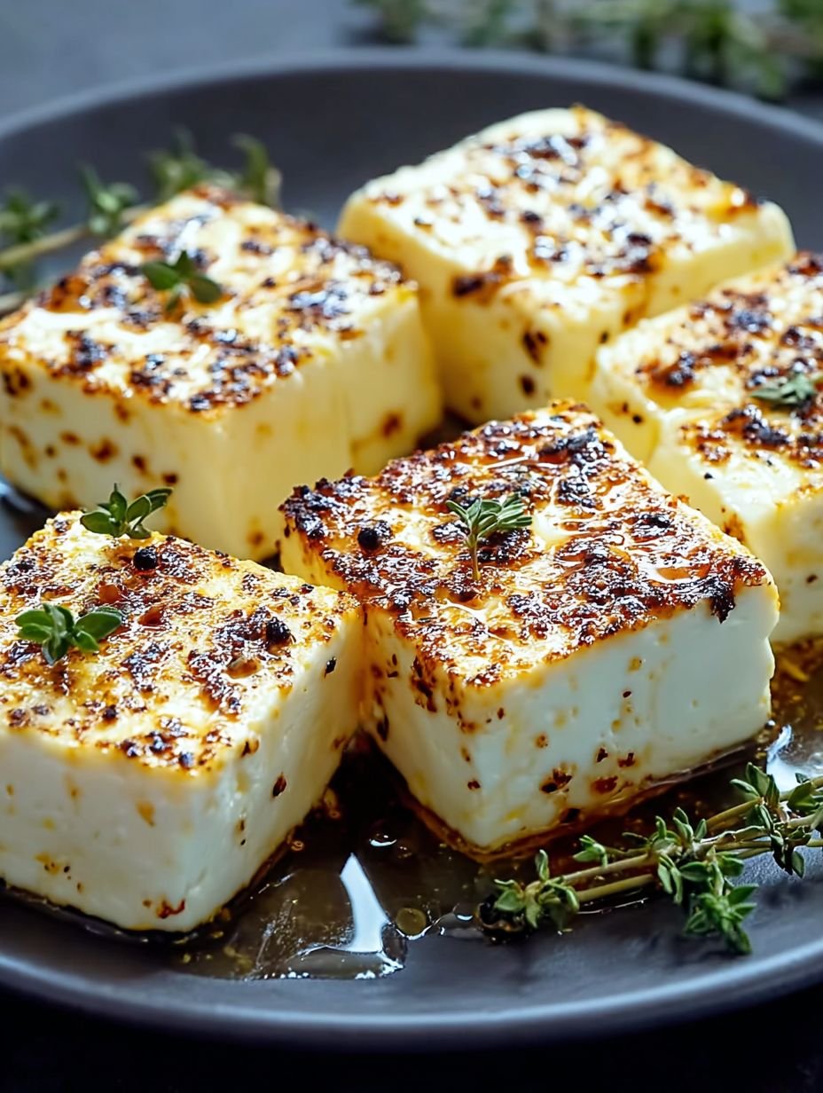 Perfekter Airfryer Feta – außen knusprig, innen cremig. image 2