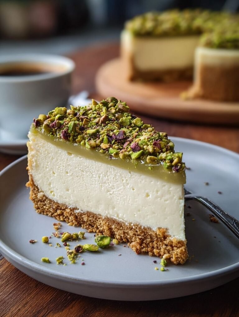 Pistazien-Käsekuchen ohne Backen: Cremiges Traumrezept