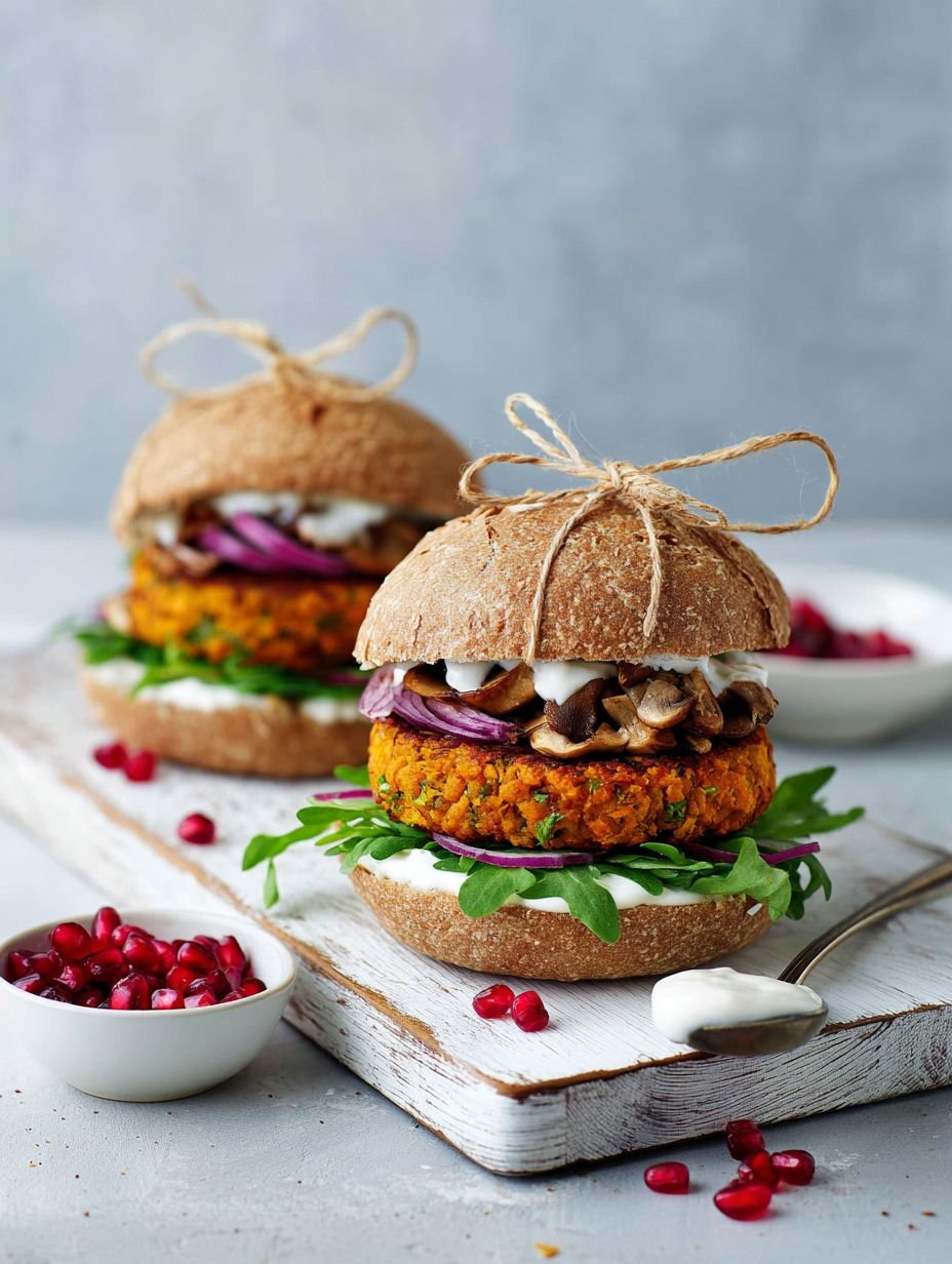 Saftige Kürbis-Burger für den Herbst | Rezept image 2