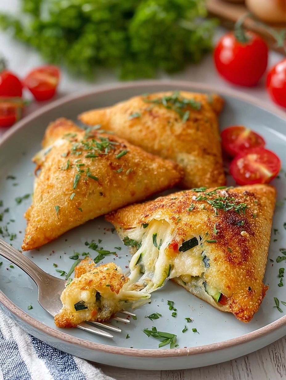 Käsegefüllte Zucchini-Taschen für den perfekten Snack image 2
