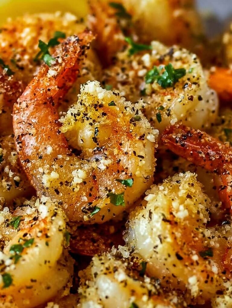 Knoblauch Parmesan Garnelen aus der Heißluftfritteuse zubereiten