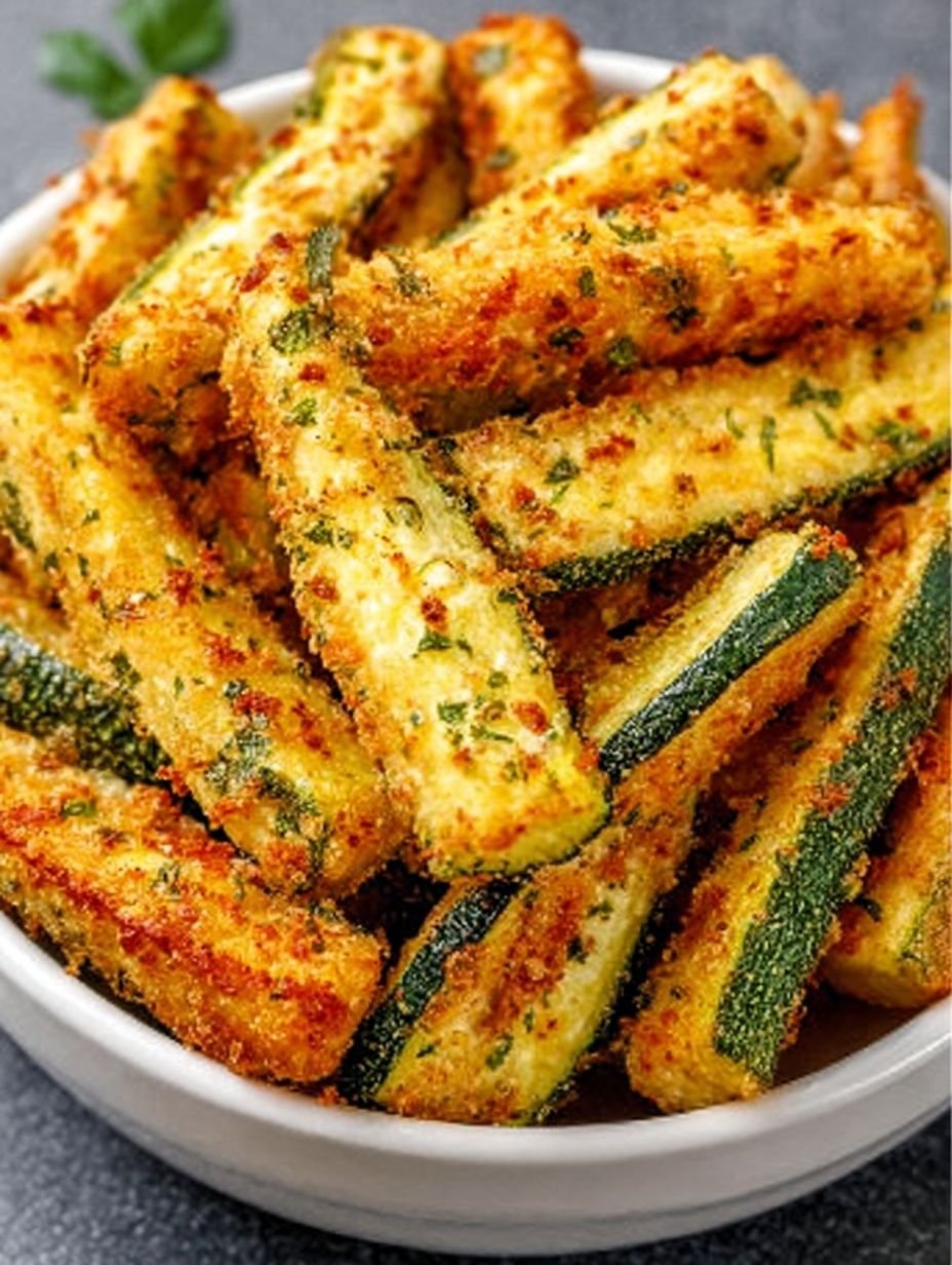 Knusprige Zucchini-Streifen aus der Heißluftfritteuse in 20 Min! image 2