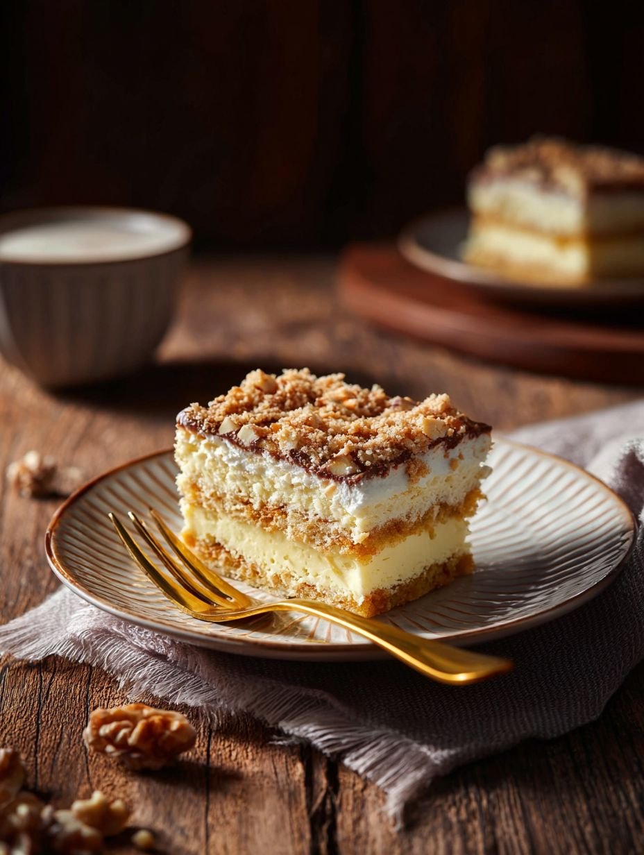 Köstlicher Blechkuchen mit Sahne und Streuseln Rezept image 2