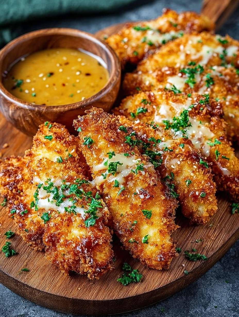 Krosse Air Fryer Hähnchenstreifen mit würziger Sauce image 2