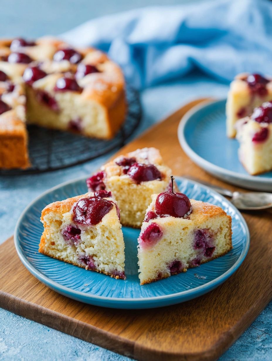 Saftiger Joghurtkuchen mit frischen Kirschen backen image 2