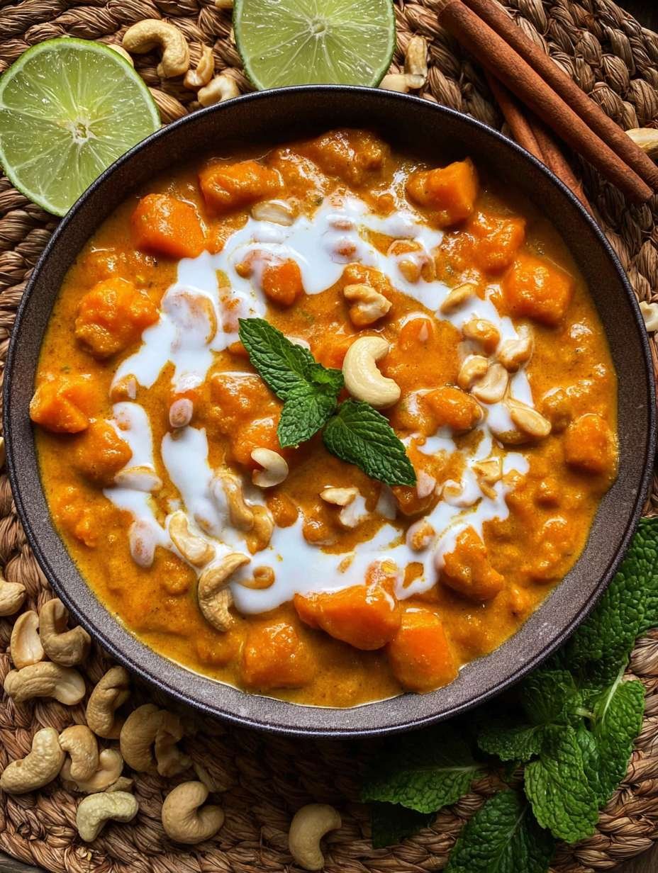 Süßkartoffel Curry mit Kokosnuss und Cashewkernen image 2