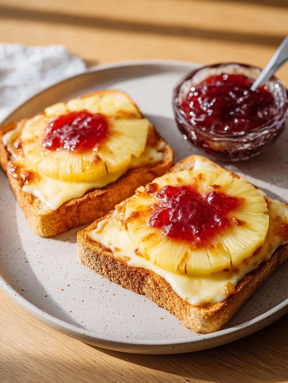 Toast Hawaii in der Heißluftfritteuse zubereiten image 2
