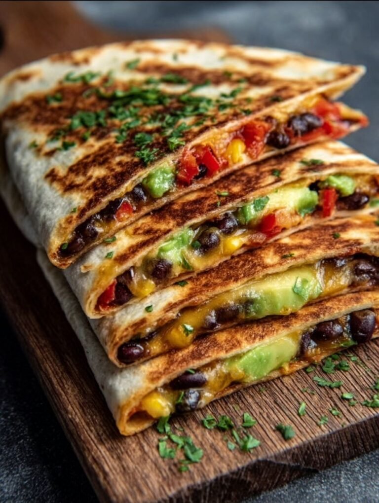 Vegane Quesadillas Mit Bunter Füllung Zubereiten